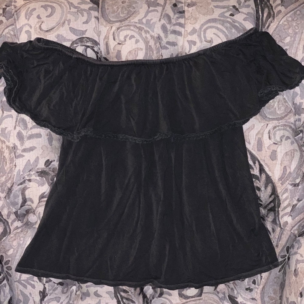 Dark grey Off the shoulder